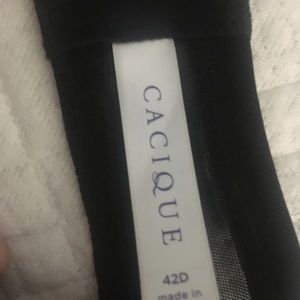 Cacique Sexy Quarter Cup Black 42D Bra